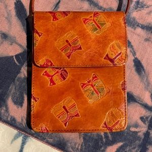 Laurel Burch leather crossbody